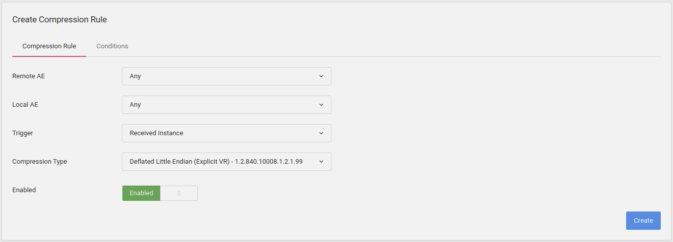 Creating Deflated Compression Rule